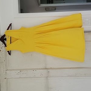 Belle Paque Lemon Yellow Dress - L